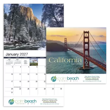California Appointment Wall Calendar - Stapled